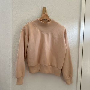 Anthropologie mock neck sweatshirt